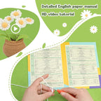 kgxulr Crochet Kit for Beginners, Little Daisy Crochet Kit Beginner Crochet - Image 3