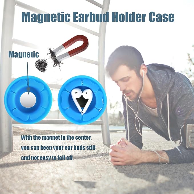 MAIRUI Wired Earbud Case Earphone Headphone Cord Organizer Earbuds Wrap Soft - Image 2