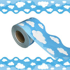 69 Ft Bulletin Board Borders, Straight Rolled Border Trim by WUYUEJXI