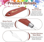 MECCANIXITY Pack of 1 Palette Knife No.12, 8.5" Long Palette Knives - Image 3