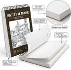 Soucolor Sketch Book 9x12, 100 Sheets Drawing Pad, Art Sketchbook - Image 7