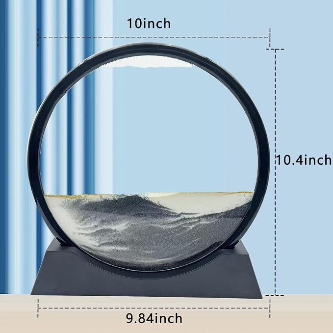 AzureLeap Moving Sand Art Liquid Motion, 3D Deep Sea Sandscape Color Quicksand - Image 3