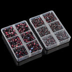 10000Pcs 2-Boxes Mixed Size Hot Fix Round Crystals Gems Glass Stones Hotfix - Image 5