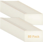 Reginary 80 Pack Canvas Zipper Makeup Bags Bulk Pencil Pouches Blank DIY Craft by Reginary