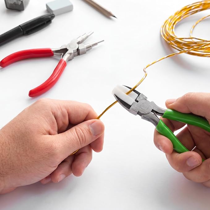 Mudder 2 Pieces Jewelry Making Tool Bail Making Pliers 6 in 1 Jewelry Wire - Image 5