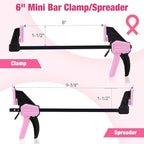 WORKPRO 6" Mini Bar Clamps for Woodworking, Light-Duty Screw-Change F Clamp - Image 2