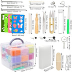 West Bay Needle Felting Kit 109 Pieces Set, Wool Roving 36 Colors - Image 3