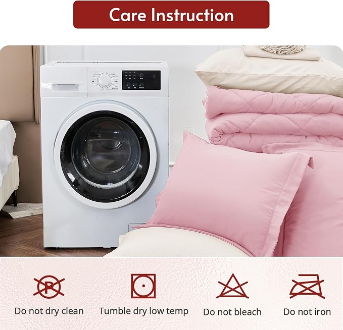 MUXHOMO 5 Pieces Twin XL Comforter Set, Reversible Bed in a Bag Twin XL Size - Image 9