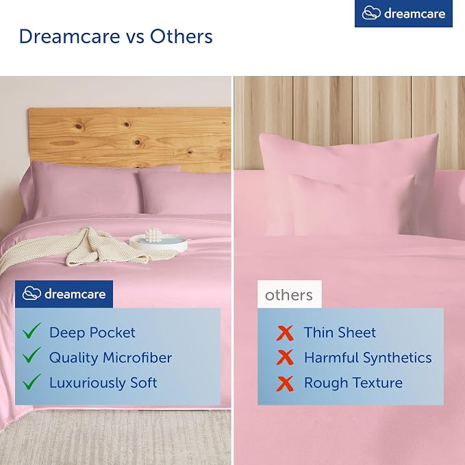 DREAMCARE King Size Sheets Set - Image 5