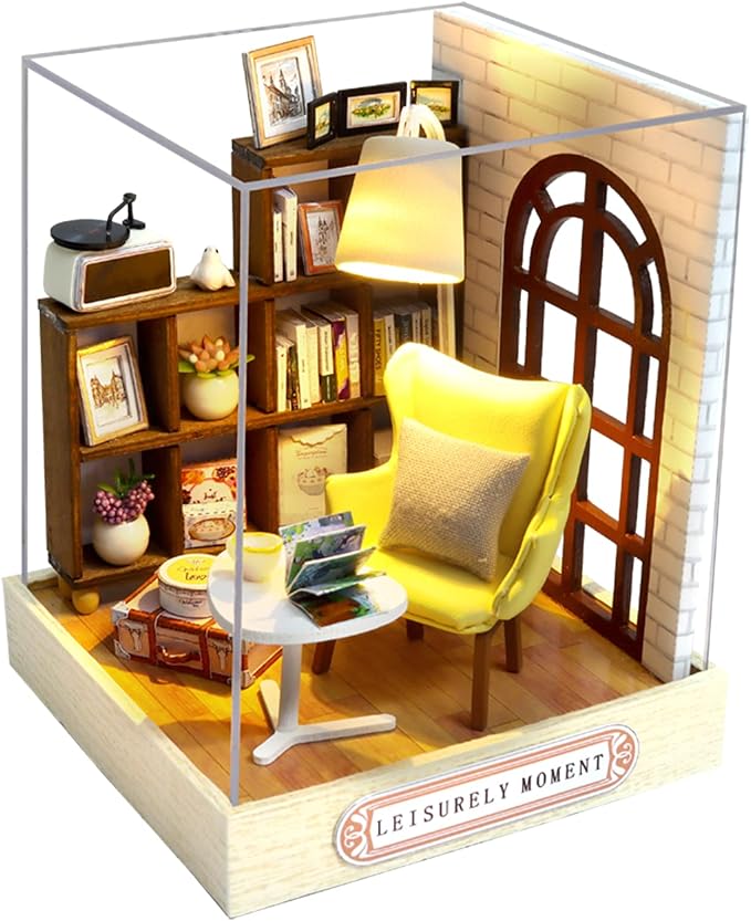 CUTEROOM DIY Doll House Miniature Furniture Wooden House Kit by CUTEROOM