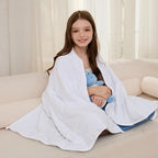 Weighted Blanket 7lbs Twin Size White 41"x60" Weighted Blankets Heavy Blanket - Image 3