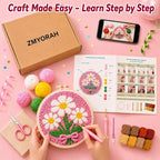 ZMYORAH Punch Needle Kit for Beginners, DIY Punch Needle Starter Set - Image 5