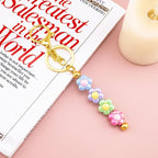 beadable keychains Bulk 8pcs Blank Keychain Making Kit Keychains Accessories - Image 7