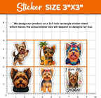 MAIANEY | Yorkshire Terrier Stickers, Cute Yorkshire Terrier Vinyl Decals - Image 4