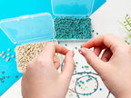 Natural Turquoise Seed Beads 4mm 1400pcs Small Stone Abacus Loose Rondelle - Image 5