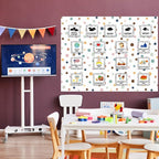 Qyeahkj Boho Dot Bulletin Board Paper Roll Boho Polka Dot Bulletin Board - Image 7