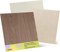 6 Pack Walnut Wood Plywood Sheets, Smooth Surface, Uniform Thickness, No Burrs by lilLittle