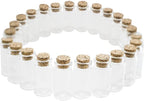 Super Z Outlet Mini Clear Glass Jars Bottles - Image 4