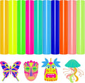 VINYL FROG 10 Sheets Neon Heat Transfer Vinyl Bundle 12"x10" Green & Yellow & by VINYLFROG