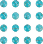 arricraft 100PCS Natural Stone Beads 6mm Turquoise Round Gemstone Loose Beads by ARRICRAFT
