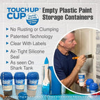 Touch Up Cup Empty Plastic Paint Storage Containers, 13 oz, - Image 2