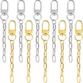 20pcs Keychain Making Kit, Key Ring Swivel Snap Hook Chains, Alloy Extender by Unknown