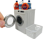 1:12 Scale Miniature Electric Washer and Dryer Set, Realistic Dollhouse Laundry by Cyraft