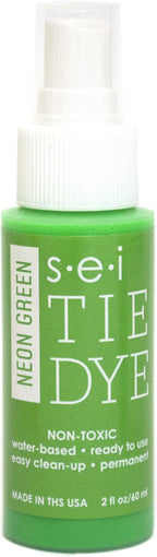 S.E.I. Neon Green Tie Dye Spray Bottle: 2oz. Non Toxic Fabric Dye Spray by SEI