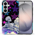 for Samsung Galaxy S26+ Case, Skull Star Collage Pattern Glossy 2 in 1 by Teonvpu