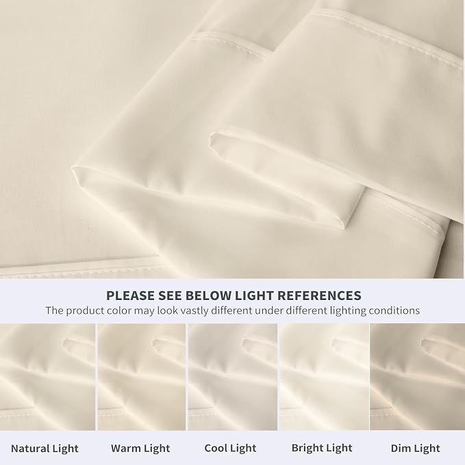 Maple&Stone Full Flat Sheet 6 Pack, Premium Soft & Breathable, Brushed - Image 4
