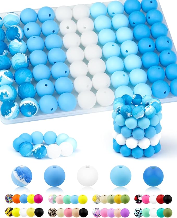 100PCS FIVEIZERO Silicone Beads by FIVEIZERO