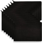 Koolmox Black Canvas Pouches Blank, 8x5 inch Plain Pencil Bag by Koolmox