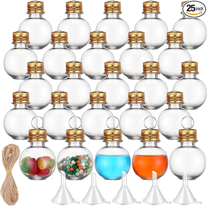 Bokon 25 Pack 1oz Mini Plastic Potion Bottles by Bokon