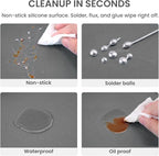 Silicone Soldering Mat with Soldering Stand, Heat Resistant 932°F, Large 20x14 - Image 5