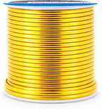 Mandala Crafts 12 Gauge Light Gold Tone Anodized Aluminum Craft Wire 60 FT | - Image 2