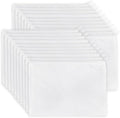 Koolmox Plain Makeup Bag, 20 Canvas Pouch, Pencil Pouches Bulk White Cotton by Koolmox
