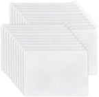 Koolmox Plain Makeup Bag, 20 Canvas Pouch, Pencil Pouches Bulk White Cotton by Koolmox