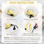 Honoson Mini Craft Iron Mini Heat Press Small Iron 3.93 x 2.36 x 2.76 in - Image 3