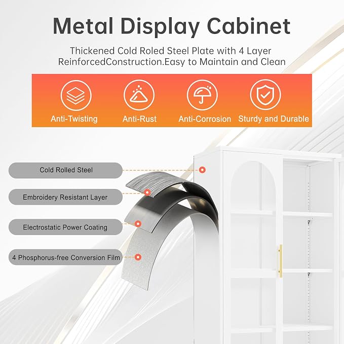 61" H Locking Display Cabinet - Image 7