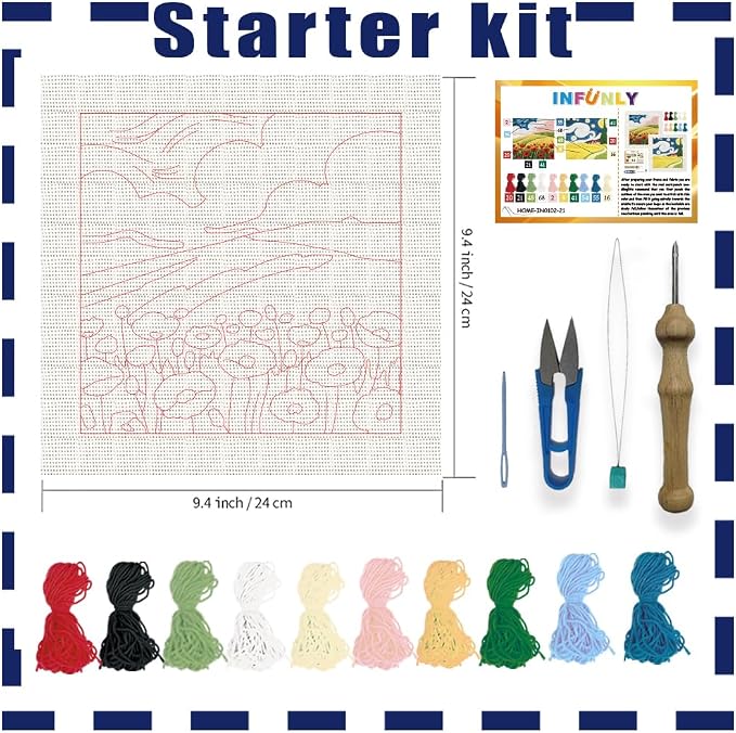 INFUNLY 2 Set Starry Sky Punch Needle Kit - Image 2