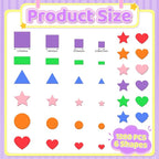 1200Pcs Foam Stickers Foam Shape Stickers - Image 2