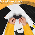 8 Pack Self Adhesive Felt Sheets, 8.27"x11.8" Black Sticky Back Felt Fabric - Image 4