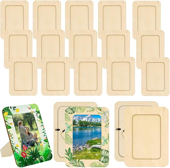 RYKOMO 20 Pack Wooden Picture Frames by RYKOMO
