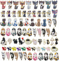 WOCRAFT 120pc Assorted Enamel Bracelet Cat Charms by WOCRAFT