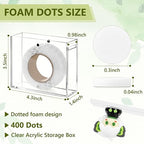 400 PCS 1mm Double Sided Foam Dots - Image 2