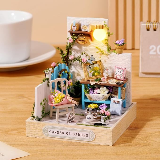 CUTEROOM DIY Doll House Miniature Furniture Wooden House Kit - Image 3