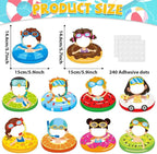 gisgfim 80Pcs Summer Cutouts Swim Ring Decorations Bulletin Board Summer - Image 2