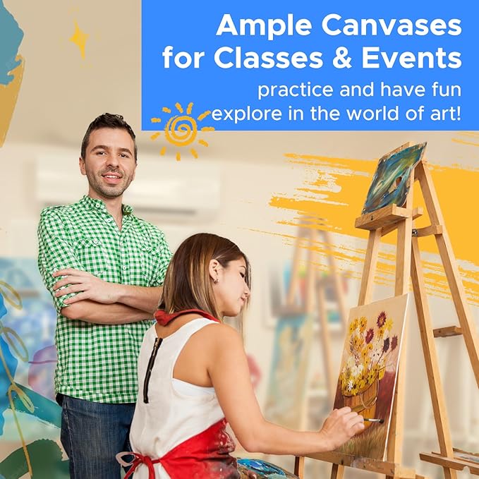 64 Pack 8x10 Inch Canvas Boards - Image 6
