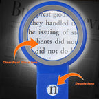 Magnifying Glass with Light and Stand, Foldable Handheld Magnifying Glass 18 - Image 5