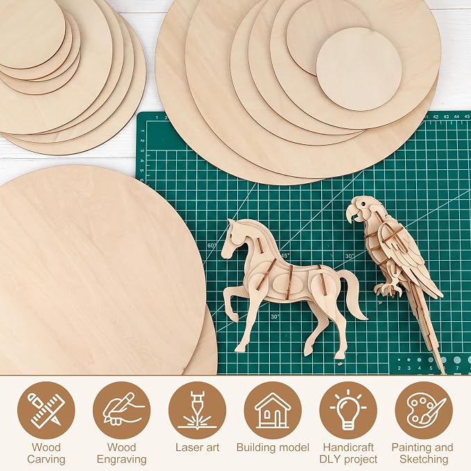 SiliFine 4+8+12 Inch 24 Pack Basswood Sheets - Image 6